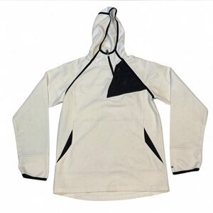 Youth Spyder White and Black Hoodie quarter zip